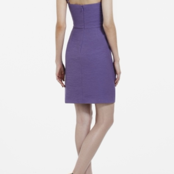 NWT BCBG Purple One Shoulder Dress US2 - Picture 3 of 3